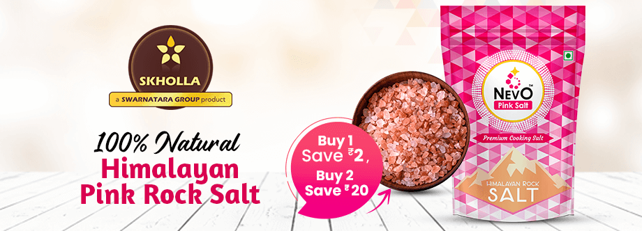 buy nevo Himalayan pink salt  online shopping in india