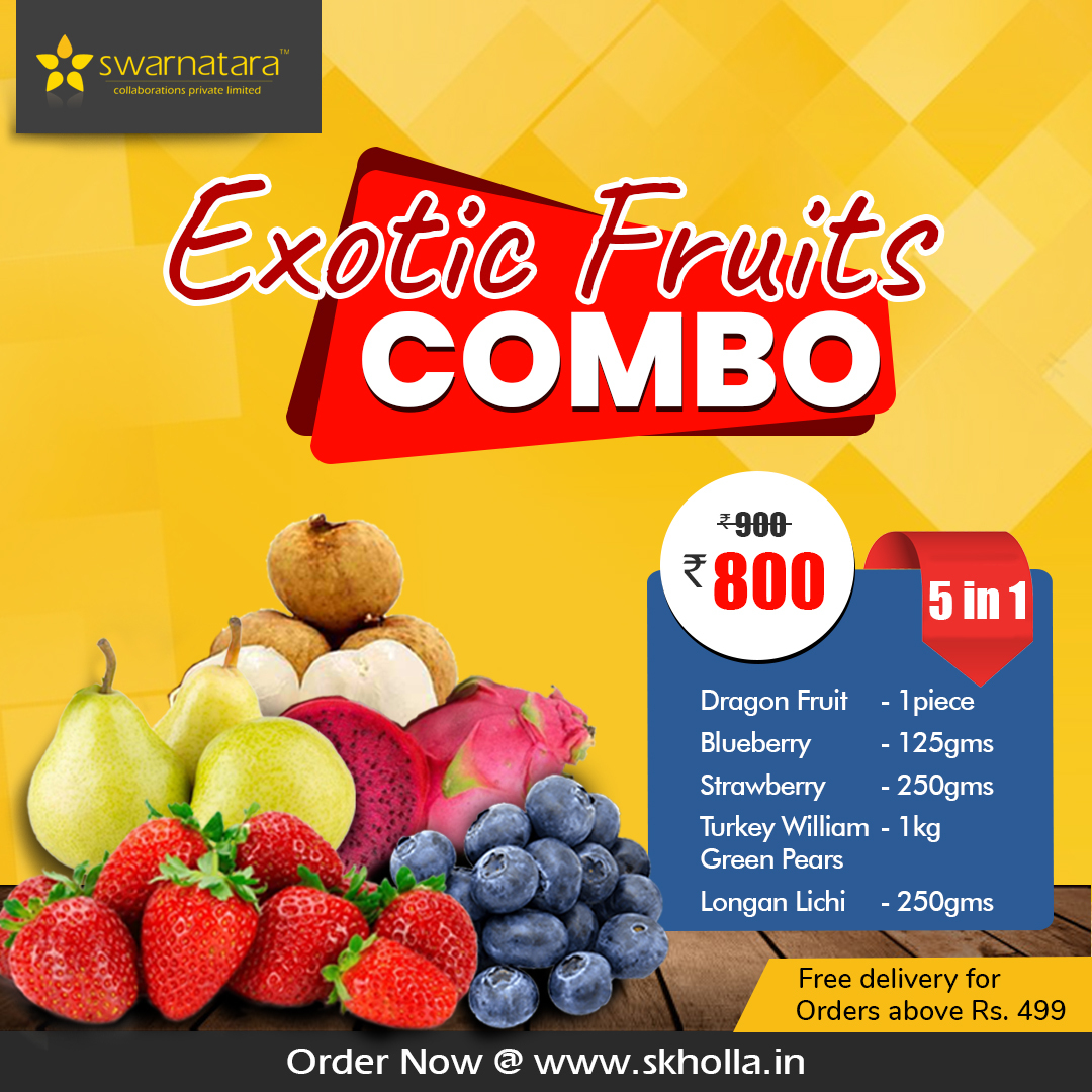 Buy Exotic Combo fruits online in chennai skholla.in