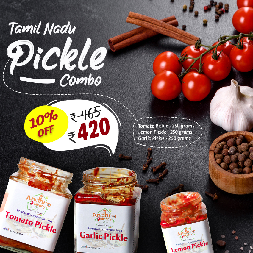 Buy Tamilnadu pickle combo online in chennai Skholla.in