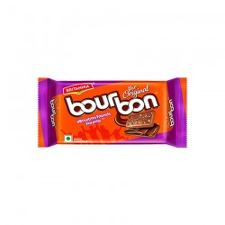 Buy Britannia Bourbon Chocolate Cream Biscuits, 50 g Pouch Online In Chennai