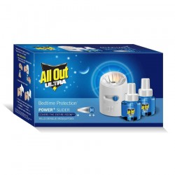 Buy All Out Ultra Bedtime Protection Power + Slider Mosquito Repellent 45ml Online In Chennai