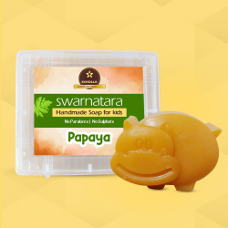 Buy Swarnatara Handmade Soap for Kids [Papaya] 90g Online In Chennai