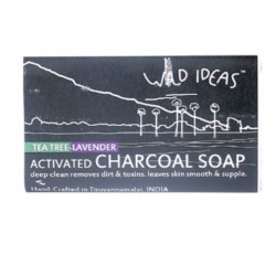 Buy Wild Ideas Activated Charcoal Soap - Tea Tree & Lavender 100g Online In Chennai
