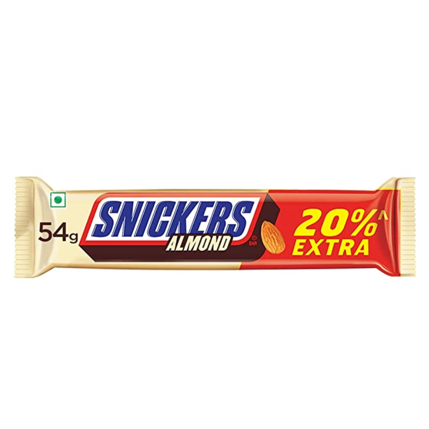 Buy Snickers Almond Chocolate Bar 54g Online In Chennai