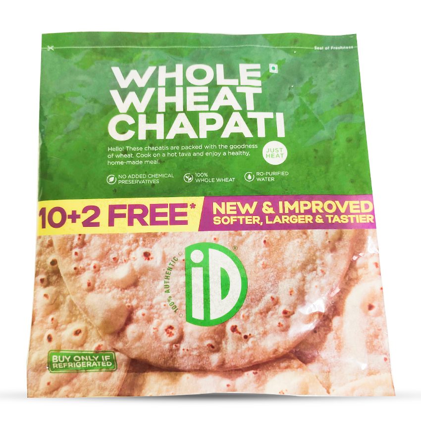 Buy iD Whole Wheat Chapati 600g Online In Chennai