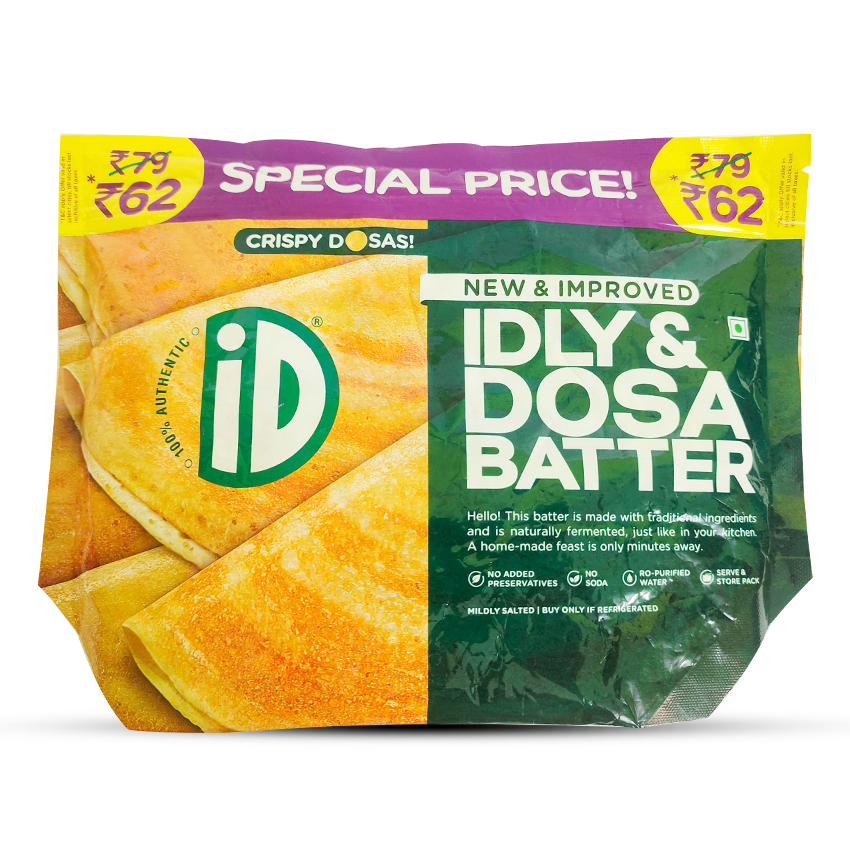 Buy iD Fresh Batter - Idly and Dosa, 1Kg Pouch Online In Chennai