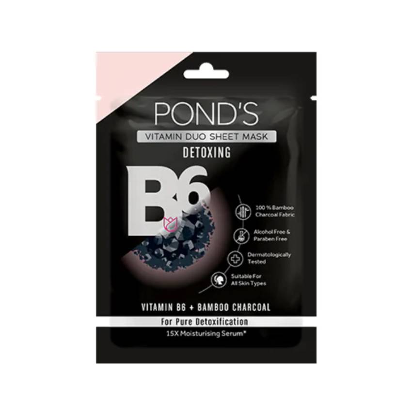 Buy Ponds Charcoal Vitamin Duo Sheet Mask Detoxing 25ml Online In Chennai