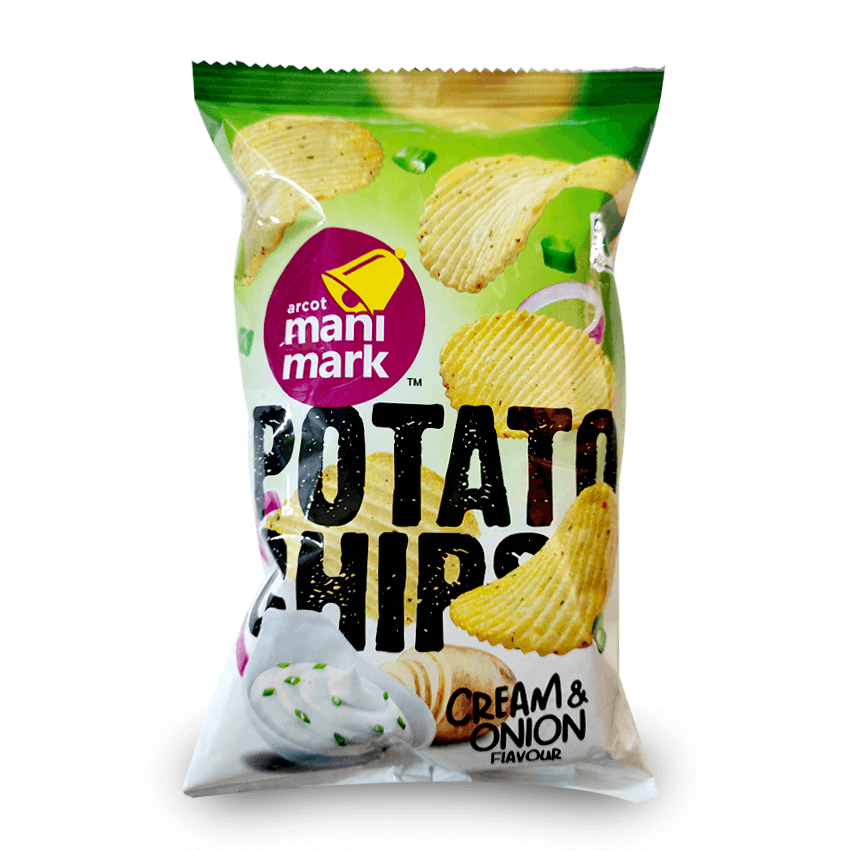 Buy Manimark Potato Chips Cream Onion 60g Online In Chennai